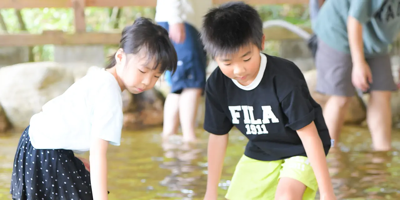 鮎のつかみどりとバーベキュー